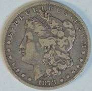 Nice VF 1878-CC Morgan Silver Dollar. Scarce