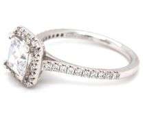 Gabriel & Co 0.38ctw princess cut halo semi mtg