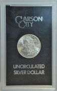 Choice BU 1884-CC Morgan Silver Dollar in GSA pack, box with cert