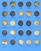 Album of 39 Silver Roosevelt Dimes: 1946-1962-D