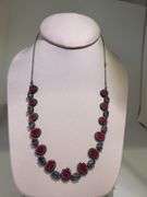 Stunning Ruby, Kyanite, and Diamond Necklace