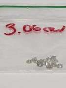 Verey large fine 3.06ctw white natural diamonds