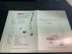 CERTIFIED COLOMBIAN EMERALD AND DIAMOND NECKLACE