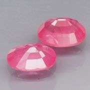 Vivid! 2.34ct pair of red pink Rubies -Heated only!