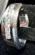 14K White Gold Round Brilliant Cut Diamond Ring