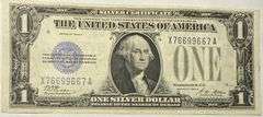 1928 A Uncirculated  $1 Funny Back Silver Certificate.