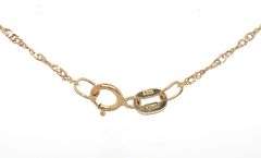 14kt Yellow gold amethyst and diamond bar pendant on rope chain necklace