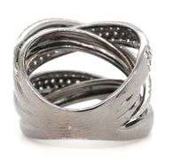 Effy 2.50ctw Round Diamond Multi Row Crossover Ring in 14K