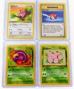 12 Pokémon 1st Edition Trade Cards