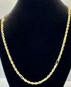 14K Yellow Gold Rope Chain