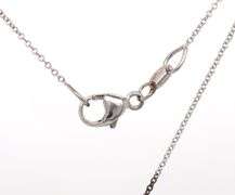 14kt White gold 0.25ctw diamond slider pendant on chain