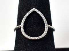 CZ Gemstone Ring in Sterling Silver