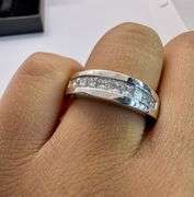 14K White Gold Princess Cut Diamond Ring