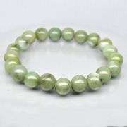 Natural! 155.49ct graduated Burmese Jade beaded bracelet