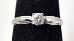 CZ Gemstone Ring in Sterling Silver