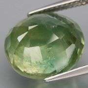 Heated! Amazing size! 12.71ct green Sapphire!!!