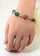 Ever-Popular Vintage 14K Yellow Gold Scarab Bracelet