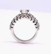 Dazzling 2 Band 2.75 Ct VVS1  Lab Simulated Diamond Ring Set