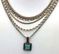 Group lot of 6 Vintage 925 sterling silver necklaces