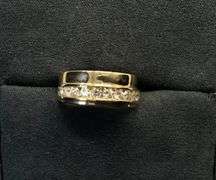 MEN’S 14K YELLOW GOLD NATURAL DIAMOND WEDDING BAND