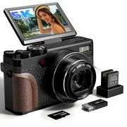 64MP Digital Camera with 5K Video Flip Screen
