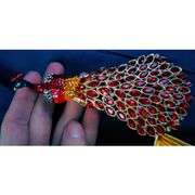 Hand-Painted Peacock Jewelry Trinket Box