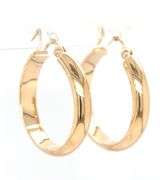 14kt Yellow gold hoop earrings
