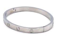 Stainless steel love bangle bracelet