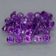 Glittering 4.50ct diamond cut Bolivian Amethyst set