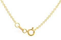 16kt Yellow gold Lemon quartz fancy cut pendant on chain