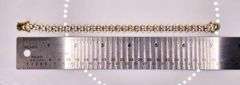 Sparkling 14 Kt Gold Plated 23.5 Ctw Simulated Diamond Tennis Bracelet