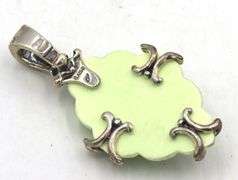 Set of Carolyn Pollack Relios sterling silver agate pendant and ring