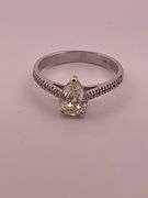 G.I.A CERTIFIED DIAMOND SET IN AN ENGAGEMENT RING