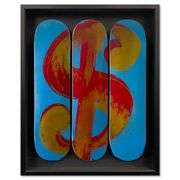 Dollar Sign Skateboard Triptych by Warhol (1928-1987)