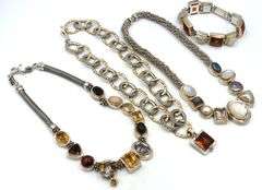 Group lot of Vintage 925 sterling silver Michael Dawkins Jewelry