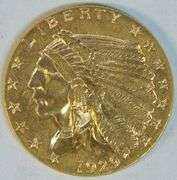 Super lustrous BU 1929 US $2.50 Indian Gold Piece