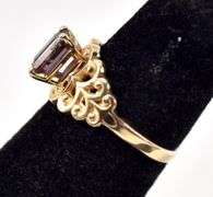 Ravishing 14K Yellow Gold Color Change Sapphire Gemstone Ring