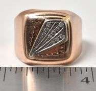 Mesmerizing Men's Square Top Ring in 14K Rose Gold