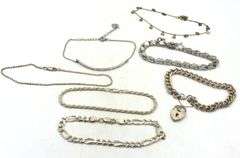 Group lot of 7 Vintage 925 sterling silver bracelets