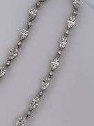 CERTIFIED BRAND NEW 18K WHITE GOLD DIAMOND NECKLACE, 18 C.T.W.