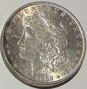 1889 BU Raw Frosty White Morgan Dollar