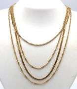 Group lot of 925 sterling silver chain necklaces