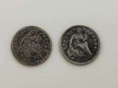 1851-O & 1855-O 1/2 Dimes