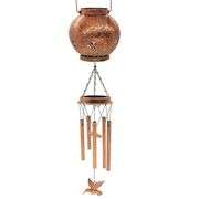 Hummingbird Solar Wind Chimes with Lantern