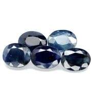 Heated Only! Heavy 7.12ct navy blue Sapphire set!
