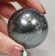 Metallic! 1,415ct Hematite sphere