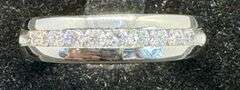 14K White Gold Round Brilliant Cut Diamond Ring