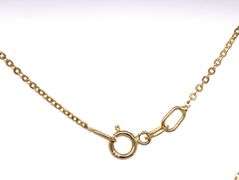 14kt Yellow gold 0.50ctw diamond cluster pendant on chain