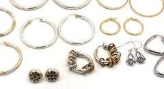 Group lot of Vintage 925 sterling silver earrings