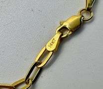 14K Yellow Gold Anchor Chain